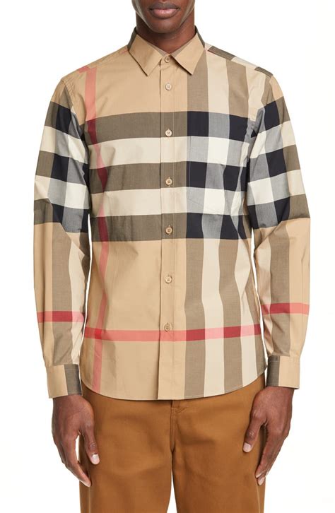 cheap burberry collar shirt|men's burberry shirt nordstrom.